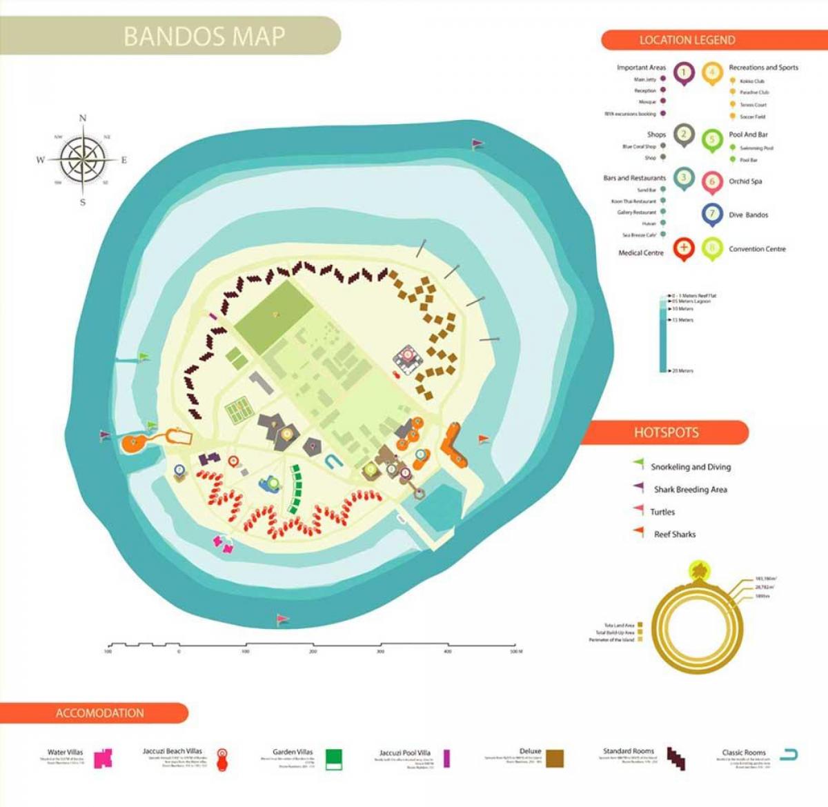 mapa bandos maldivima