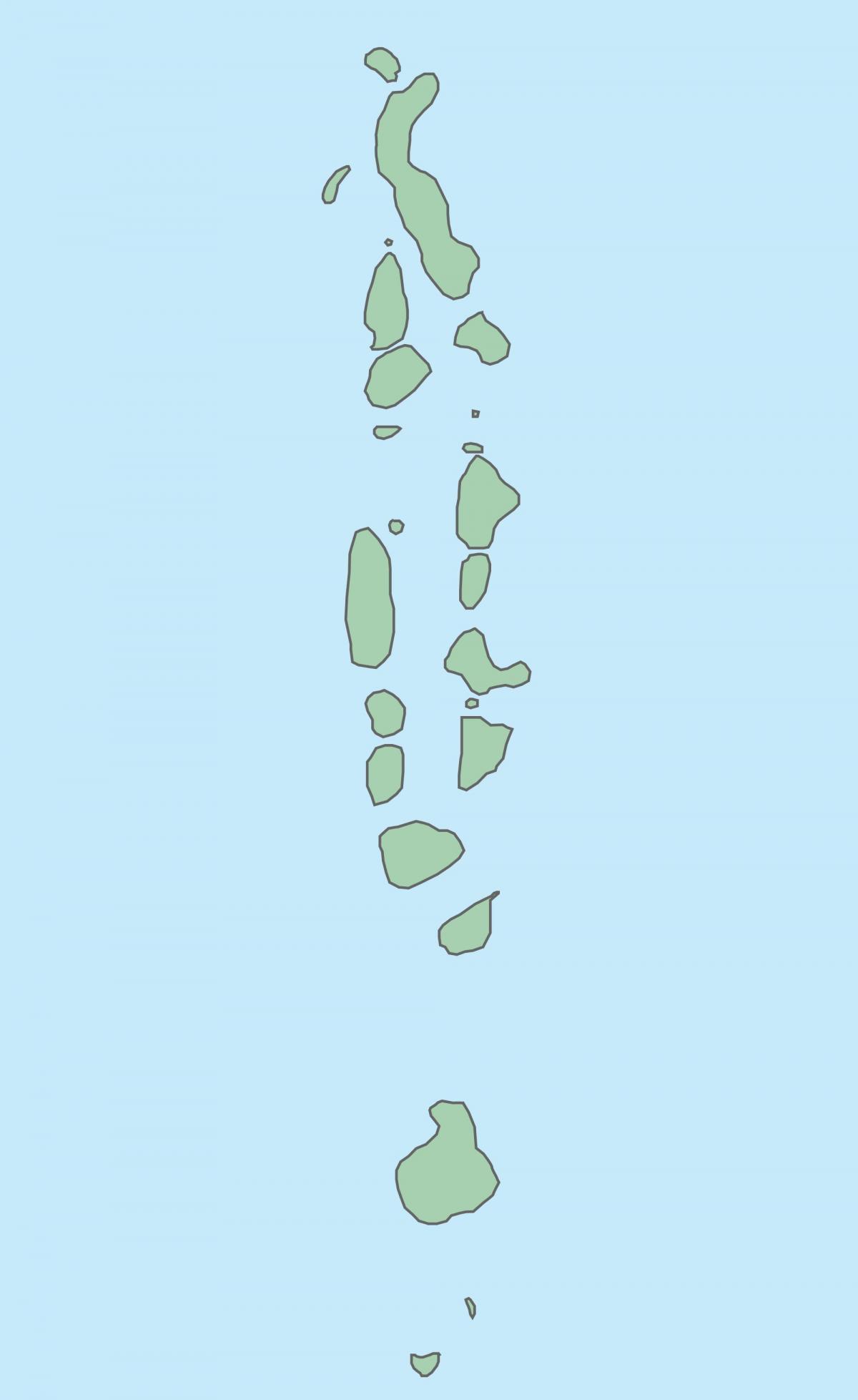 mapa na maldivima mapu vektor