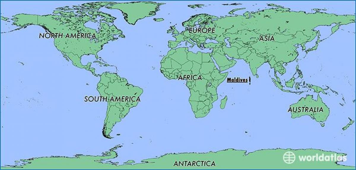 mapi maldivima susjednim državama