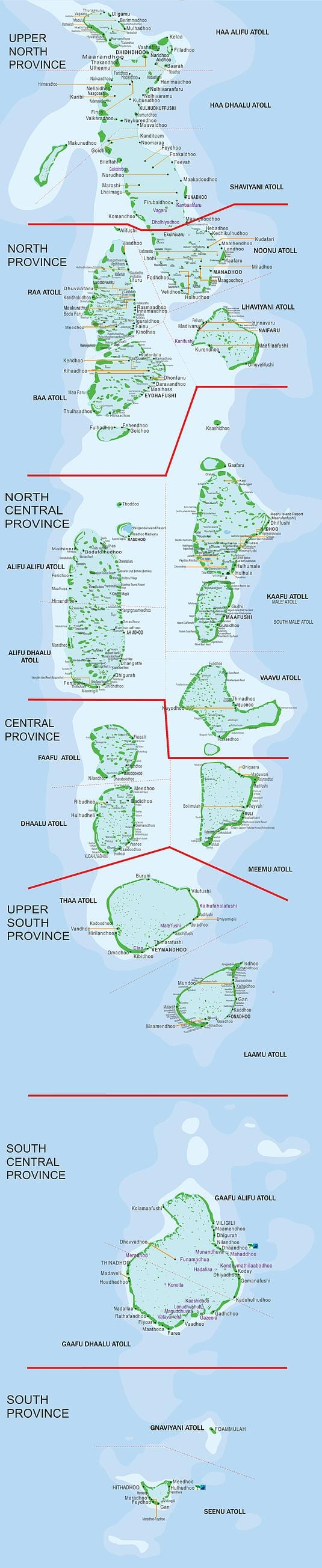 mapa na maldivima trajekt