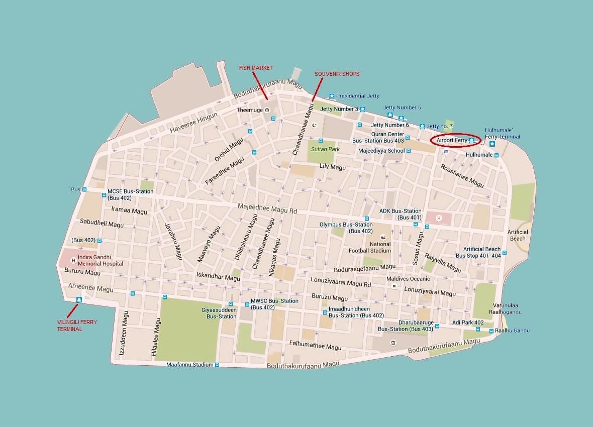 mapa muškarac grad maldivima