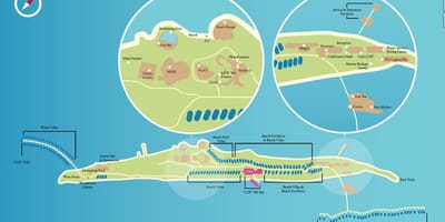 Lux maldivima odmaralište mapu