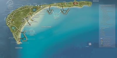 Mapa shangri la maldivima odmaralište