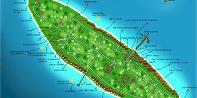 Vaadhoo ostrvo maldivima mapu