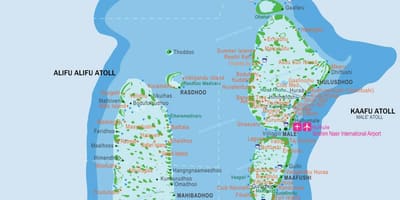 Mapa w maldivima